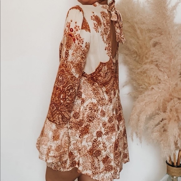 FREE PEOPLE PATTERNED MINI DRESS/TUNIC - Picture 1 of 3